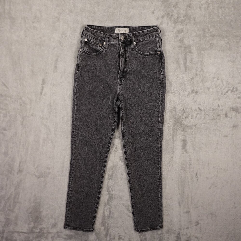 Madewell The Curvy Perfect Vintage Jeans Women’s 26 Black Wash‎ Ultra High Rise